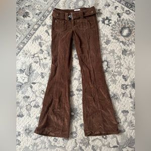 Flare brown pants
